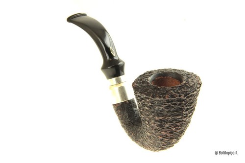 Pipa Brebbia First Calabash Rocciata - filtro 9mm - Imagen 3 de 7