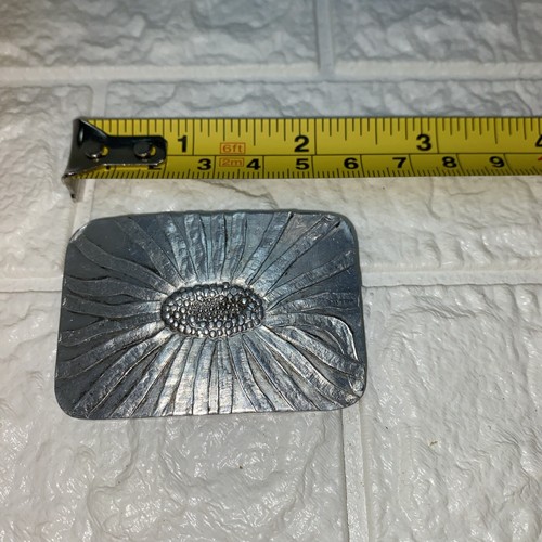 Vintage Wendell August Forge Sunflower Aluminum Brooch Pin #100 EUC - Picture 5 of 6