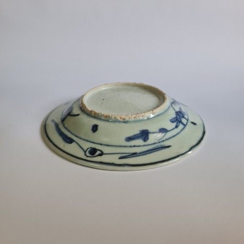 1600s Ming Dynasty Blue and White Phoenix China Plate Dish Antique Ceramic - Picture 7 of 14