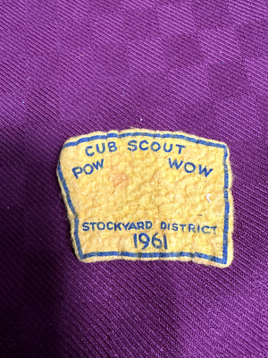 Cub Scout Pow Wow Stockyard District 1961 Felt Patch BSA Boy Scouts America