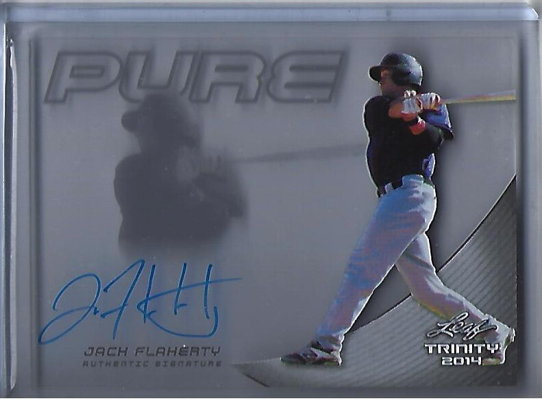 Jack Flaherty 2014 Leaf Trinity Pure Auto Top Prospect Autograph