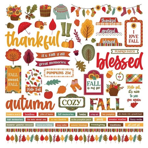 PhotoPlay Paper - Autumn Vibes 12x12 Collection Pack Kit Papers + Stickers - Picture 2 of 3