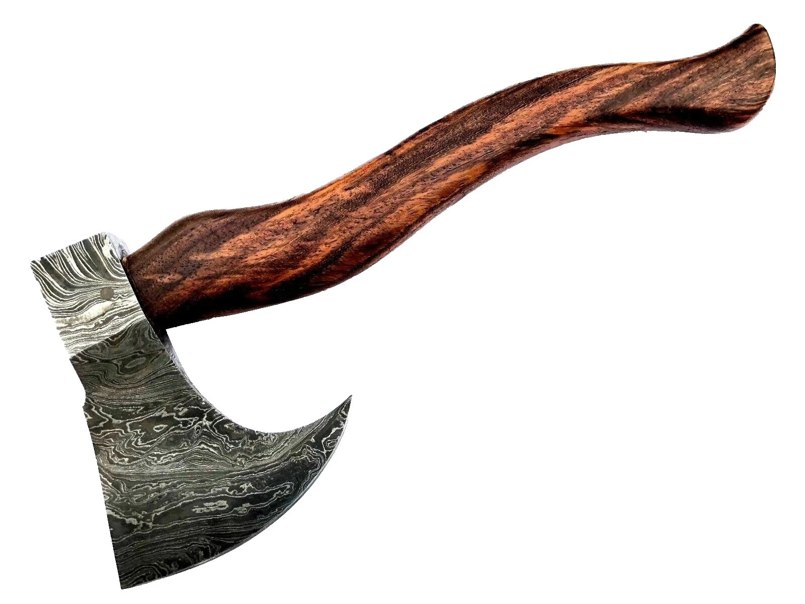 Hoja de acero de damasco Tactical hachas y hachas de mano de Colección mango de madera