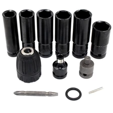 1 Set Impact Sockets Hex Electric Wrench Sleeves Electrical Wrench Sockets