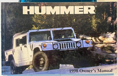 1998 Hummer H1 Owners Manual Book Owner's Manual User Guide | eBay