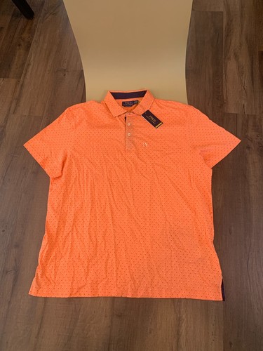 Neu mit Etikett Herren Large L Polo Ralph Lauren Performance Jersey Poloshirt orange RL TNL - Bild 3 von 7