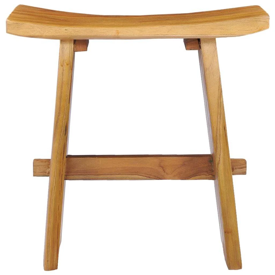 NNEVL Stool Solid Teak Wood - Image 2 of 4