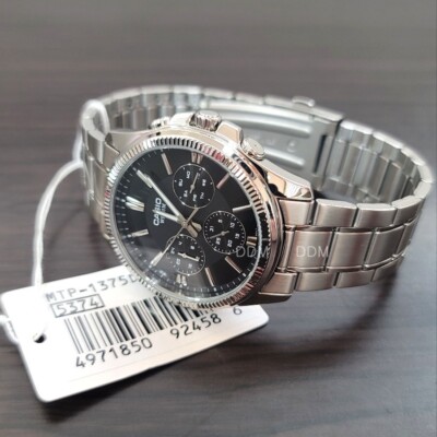 Casio MTP-1375D-1AVDF Men Analog Stainless Steel Watch Original