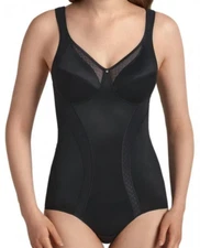 Anita Valentina Black Body Soft Supportive Corselet One Piece Shapewear 3528