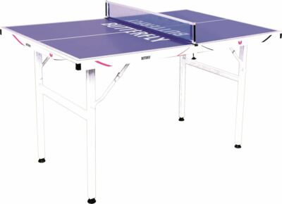 BUTTERFLY Tischtennis Tisch MIDI Tischtennisplatte blau inkl. Netz Sport TT 