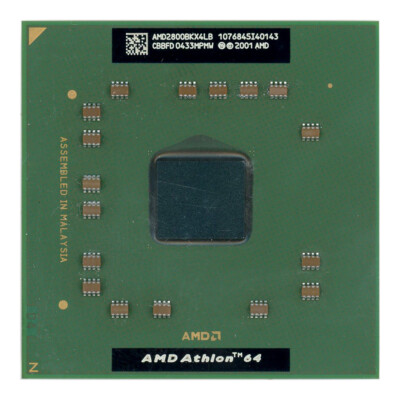 PROZESSOR CPU AMD ATHLON 64 MOBILE 2800+ AMD2800BKX4LB SOCKEL 754 1.8GHz