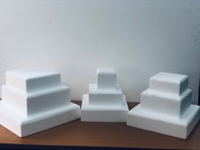 Various Size Chamfered Square High Quality Expanded Polystyrene Cake Dummies