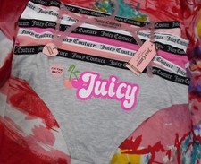 5 JUICY COUTURE JC9447 5PKAK SIGNATURE WAIST COTTON BIKINI PANTIES XL