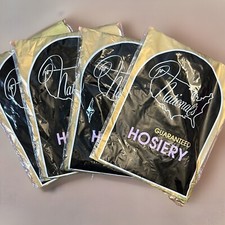 NIP Vintage Nationals Hosiery Nylon Pantyhose Stocking Size D Beige USA 4 Pair