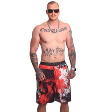 New Yakuza Men's Ghost All Over Swim Shorts - Multicolor