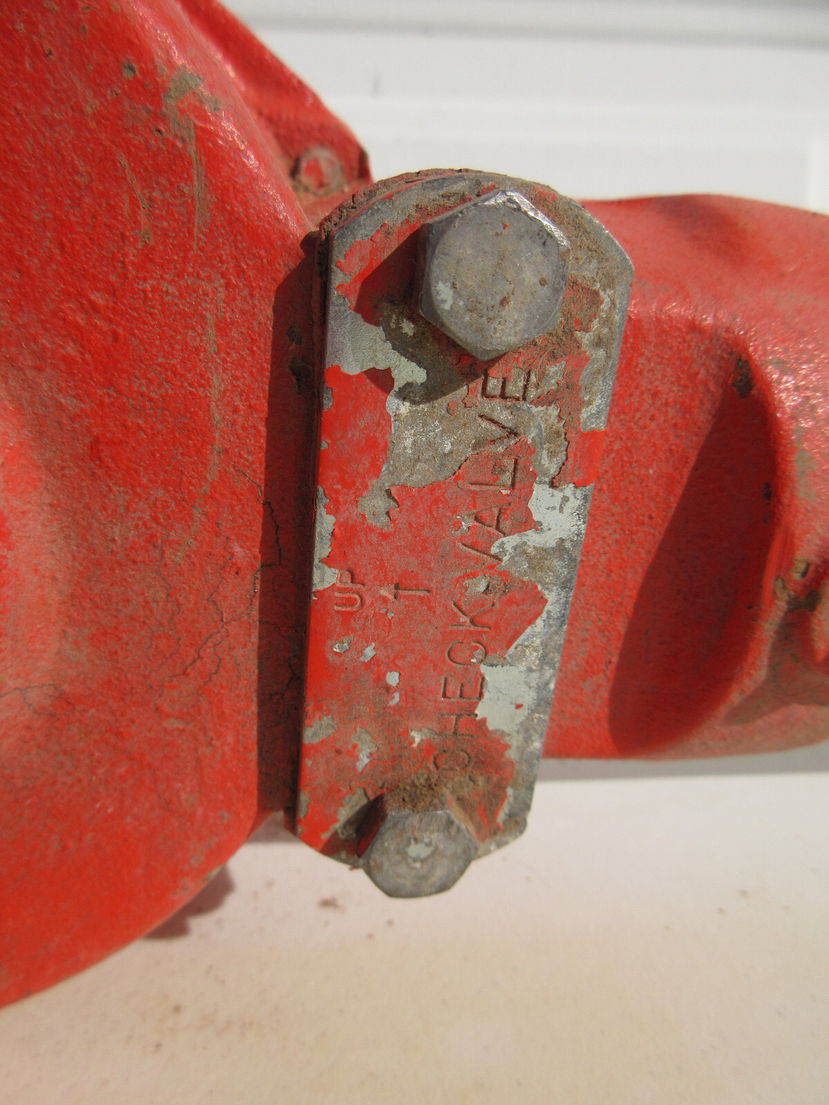 Vintage Gasboy Gas Pump 1230U Red Cast Metal Stand Heavy Duty Hand