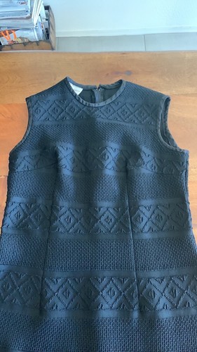 Vintage Boho Chic Black Hob-Nobber Naturally Sleeveless Sheath - Picture 1 of 8