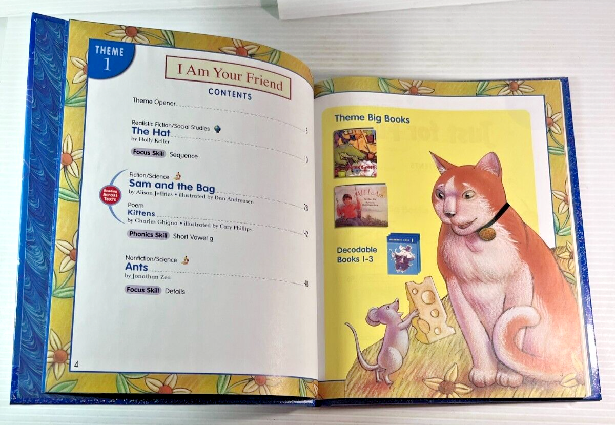 Harcourt Trophies Grade 1 Student Bundle of 5 Books Very Good