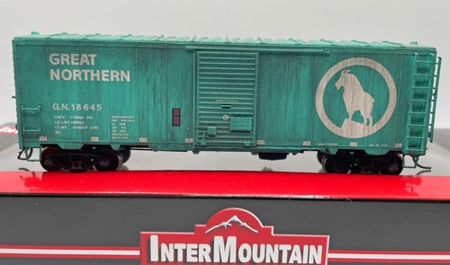 HO INTERMOUNTAIN 46009-07 12 PANELES 40' BOXCAR GRAN NORTE VERDE GN DESGASTADO | Zustand: Used