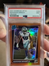 2021 Donruss Optic #285 Nahshon Wright Orange 34/199