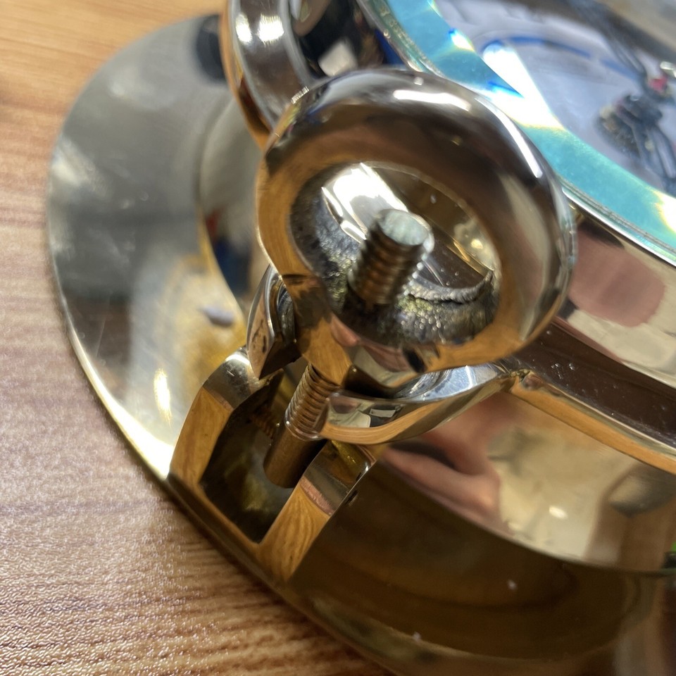 BRASS PORTHOLE TIDE AND TIME WALL CLOCK eBay