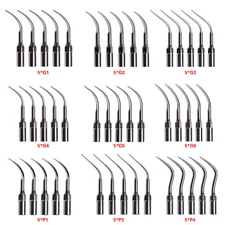5pcs Dental Ultrasonic Scaler Scaling Perio Tip fit EMS Woodpecker Cavitron G P
