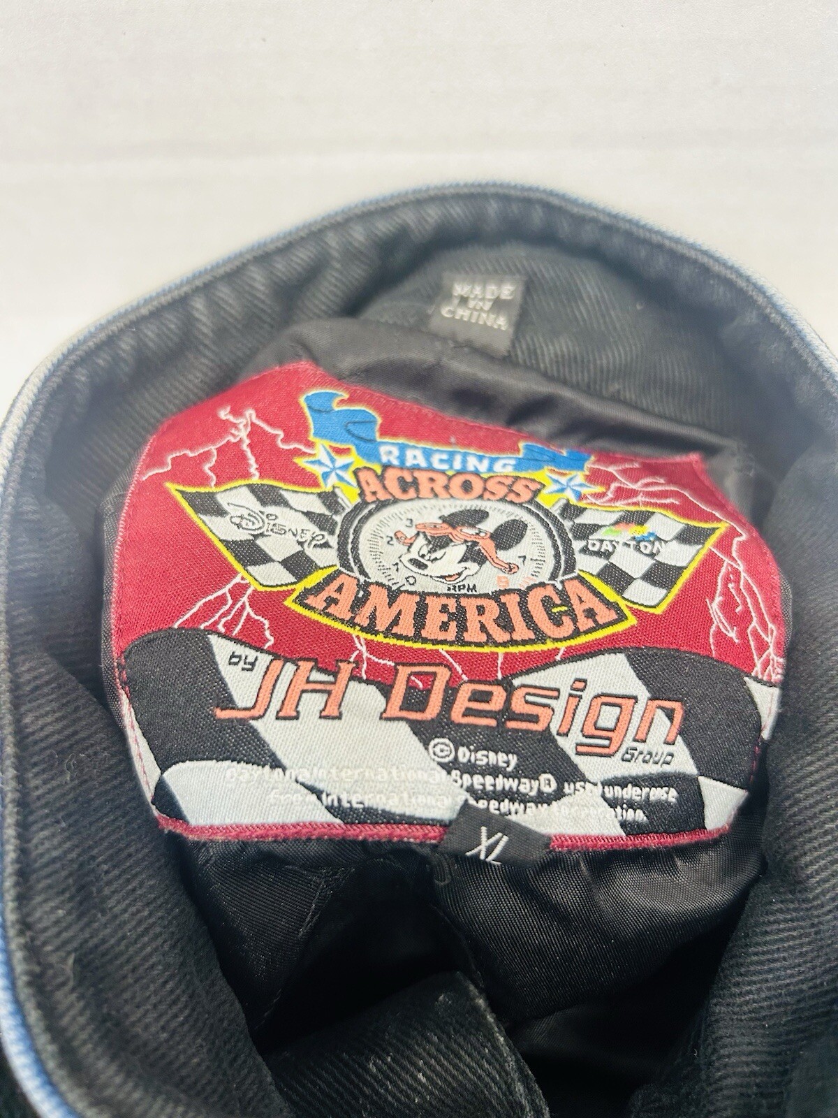 Disney x Jh Design Mickey Mouse Friends Snap Button Racing Jacket Youth XL image 3