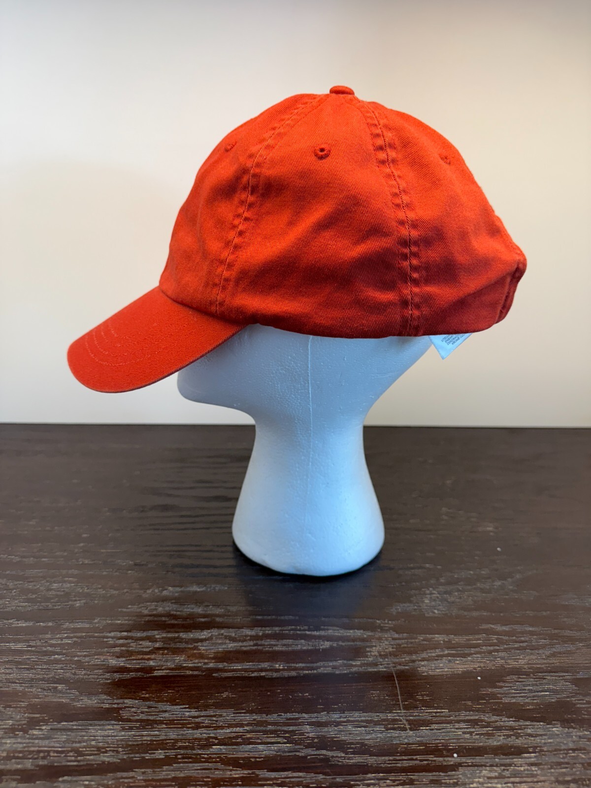 Polo Ralph Lauren Cappello Berretto Uomo Taglia Unica Arancione Twill Strapback Regolabile Pony