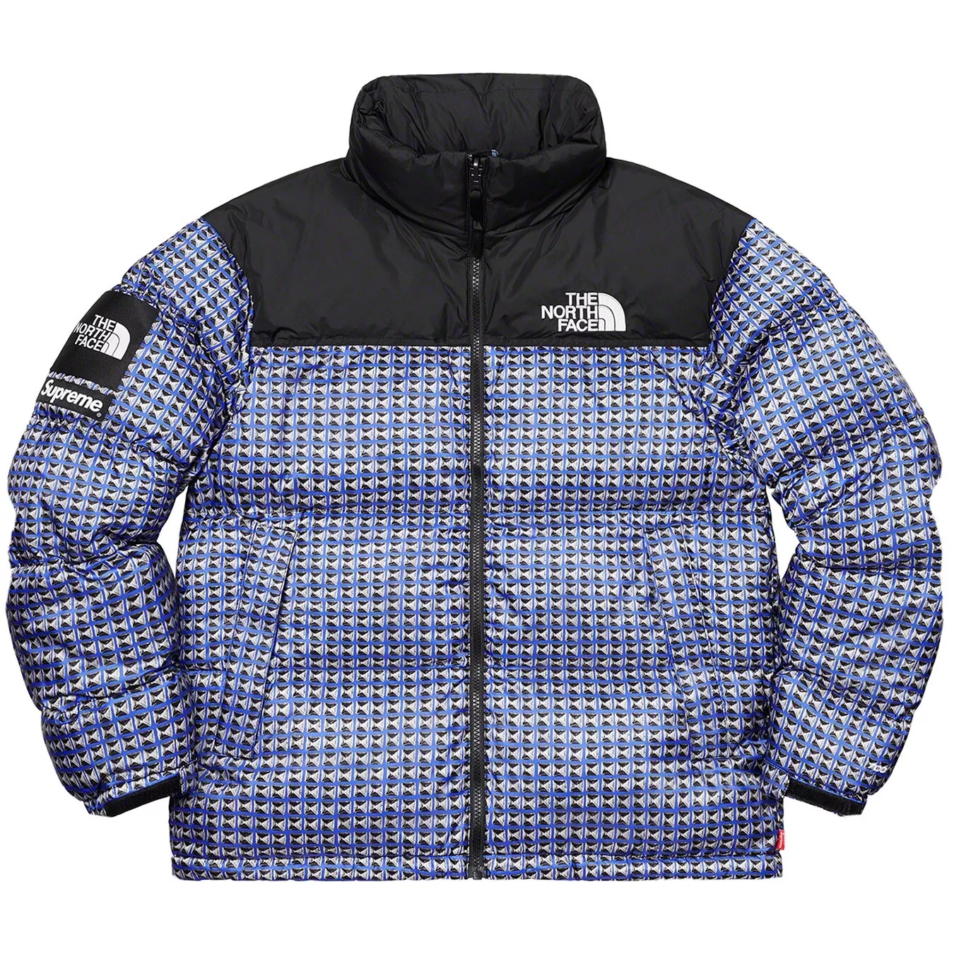 SUPREME X TNF THE NORTH FACE STUDDED NUPTSE ROYAL BLUE SIZE M   Brand New ?✅?