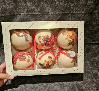Vintage Dillards Trimmings Christmas Ornaments 6pcs