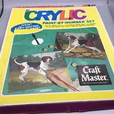 Vintage 1969 Craft Master 16207 A/B Beagles Blanks W/ Box No Paint