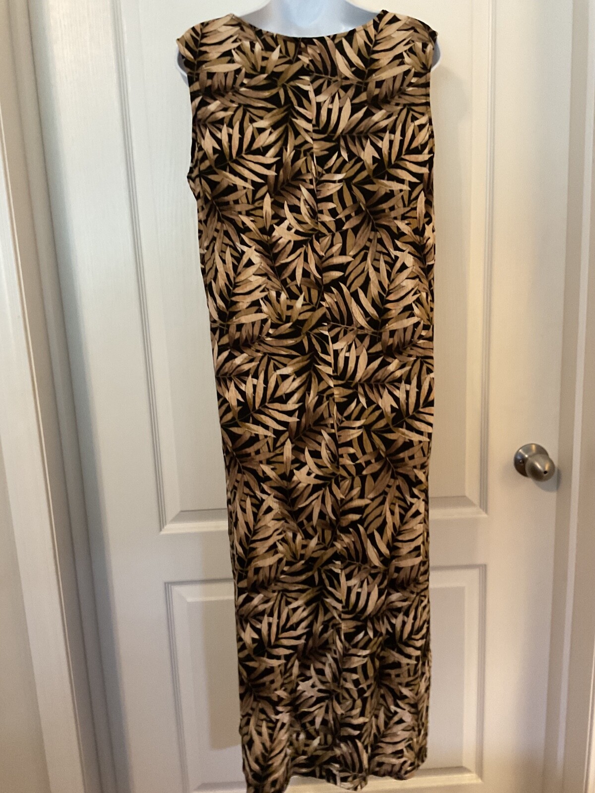 Studio 1940 Brown Leaf Patterned Short Sleeve Jac… - image 9