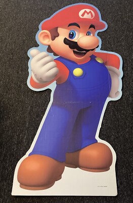 Super Mario Cardboard Standee Life Size Display 60”x45” Tall