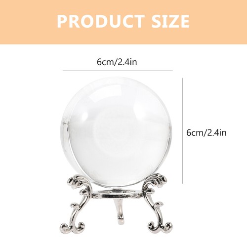 1 Set of Clear Dandelion Crystal Ball Adornment with Base Decorative Crystal - Picture 9 of 12
