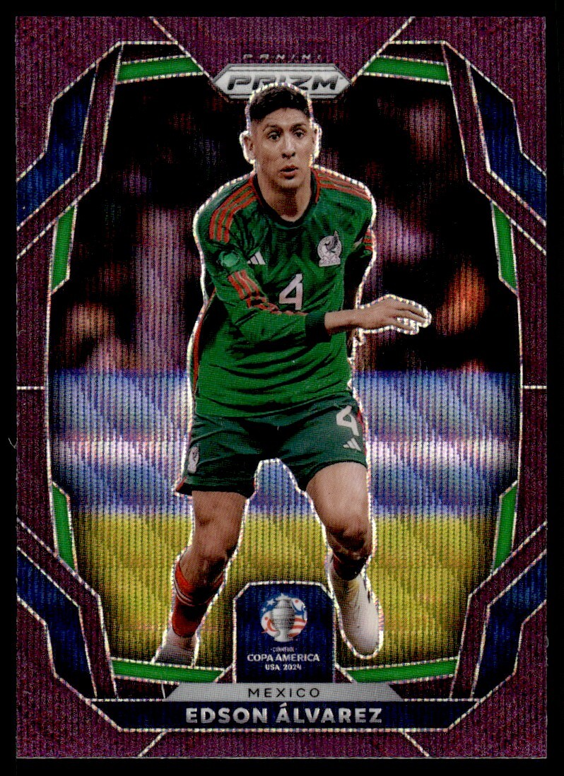 2024 Panini Prizm Copa America Purple Wave Edson Alvarez /99 Mexico #136
