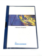 Rohde  Schwarz Calbration Documents Vintage