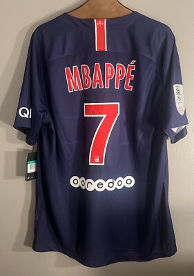 18/19 PSG Home Jersey Men's XL Mbappe #7 | eBay