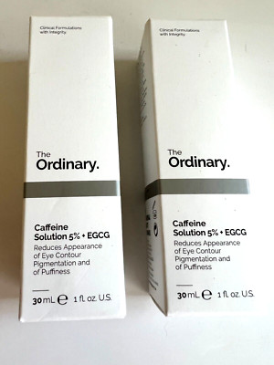 New Lot 2 X The Ordinary Caffeine Solution 5% EGCG Eye Puffiness 30ml 1.0 ft oz