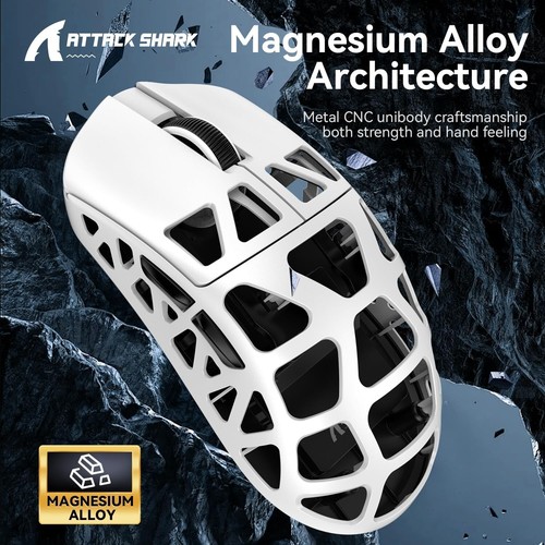ATTACK SHARK R3 46g Magnesium Alloy Mouse, PixArt PAW3395 BT/2.4G/Wired,26000DPI - Picture 27 of 64