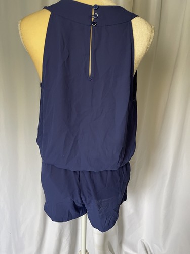 BCBGMAXAZRIA Cobalt Blue Thalia Sleeveless Romper Size S - Picture 6 of 11