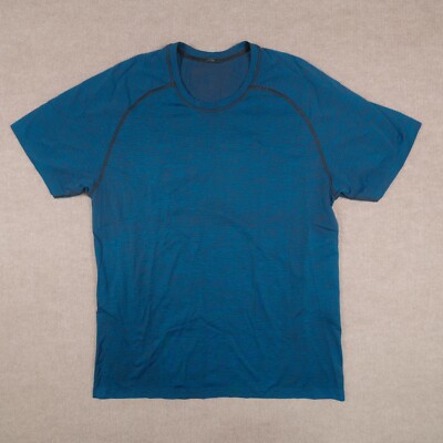 Lululemon Men's XL Blue Metal Vent Tech Performance Gym Runner Stretch
