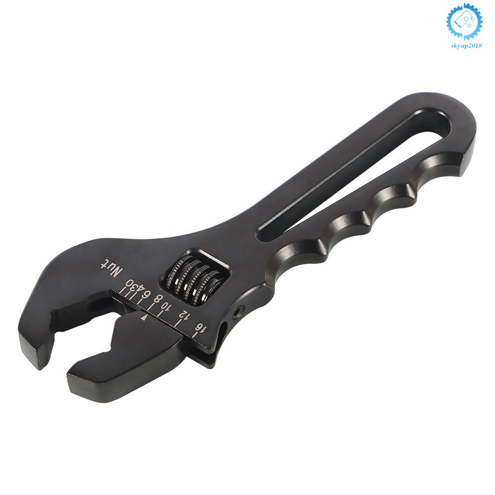 ３ちゃんです。 Black Adjustable Wrench Aluminum Tool Spanner for Hose End Fitting