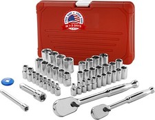 46 Piezas Juego De Llaves Vaso Herramientas Mecánicas Para Reparacion Carro Auto