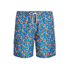  110 Polo Ralph Lauren Men's Big Tall Traveler Swim Trunks, Multi, 3XB