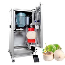 Máquina comercial de apertura de cáscara de coco corte de boca de cáscara 360-600 piezas/H