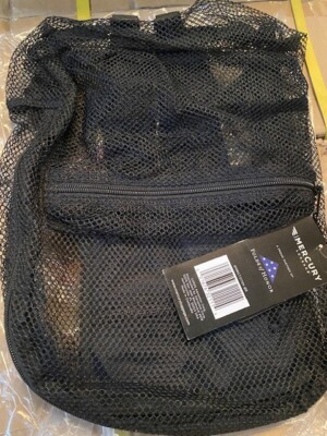 Coronado TAA Mesh Black Backpack See-Through, by Mercury Luggage