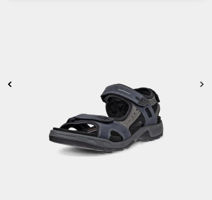 NUOVO ECCO UOMO EU 47 US 13 13 5 SANDALO FUORISTRADA SABBIA ACQUA BLU MARINO