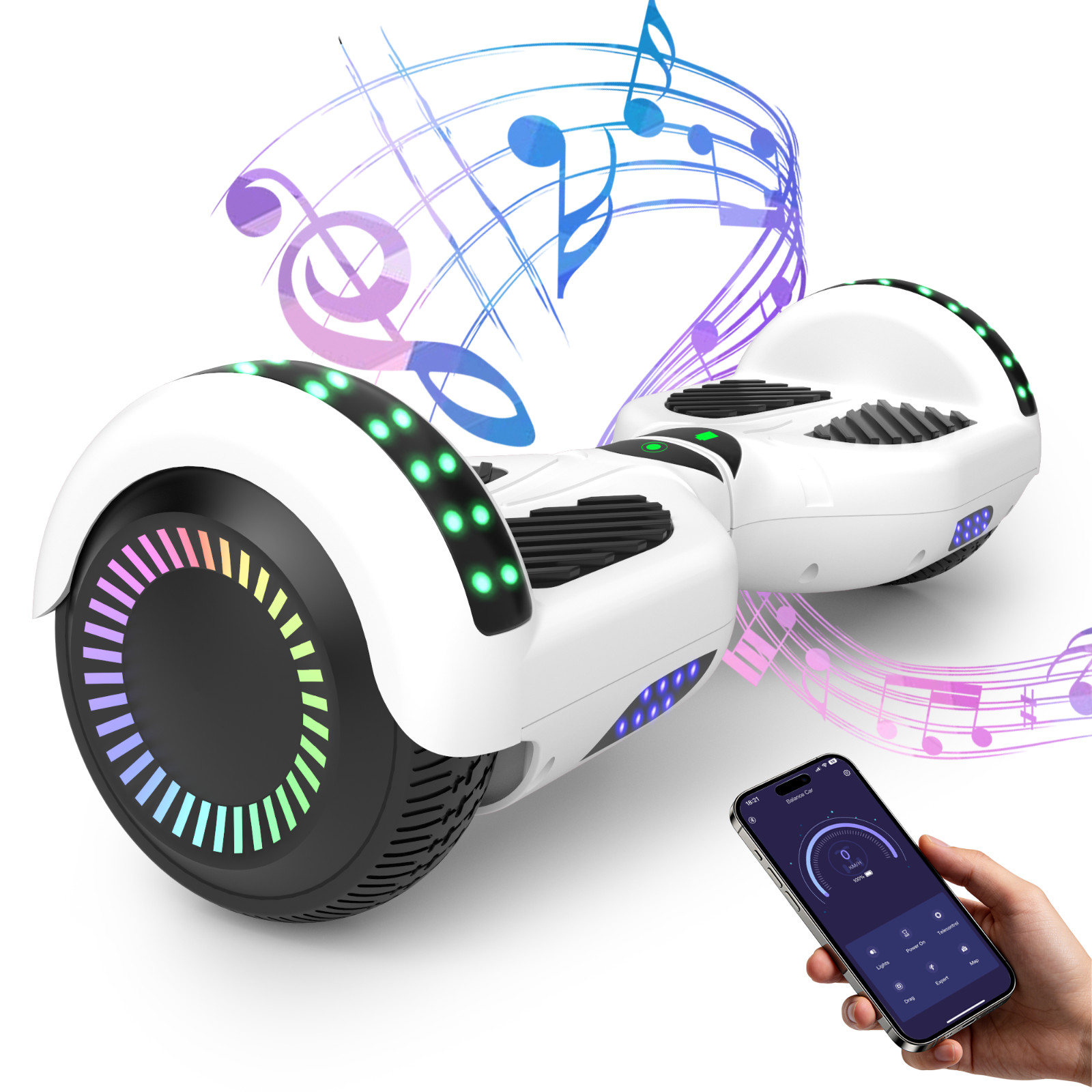 Electric Self Balancing Hoverboard For Kids With 5 Mph Ul2272