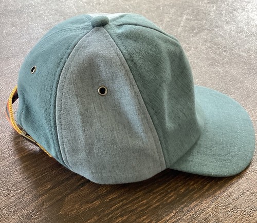 NEW Paul Smith Men Blue Contrast Panel Linen Baseball Cap Adjustable NWT $112us - Picture 2 of 9