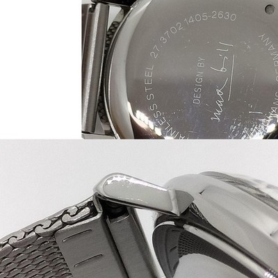Junghans Max Bill Hand-Winding 027/3702.00M Black Dial 34mm SS